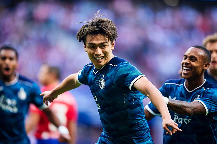 フェイエノールトでプレーする上田綺世【写真:Getty Images】