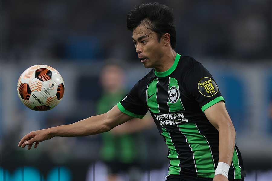 ブライトンでプレーする三笘薫【写真：Getty Images】