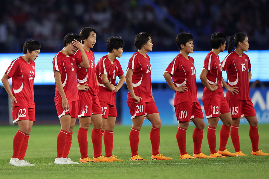 北朝鮮女子代表は決勝戦で敗退【写真：ロイター】