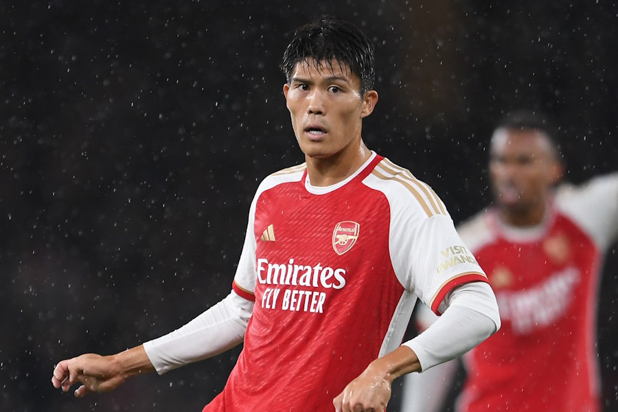 アーセナルでプレーする冨安健洋【写真:Getty Images】