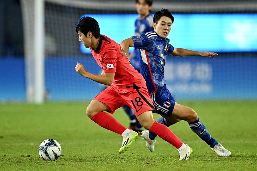韓国はわずか2分で失点【写真：ロイター】