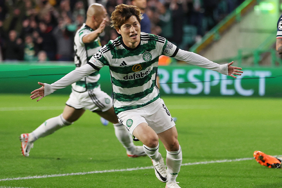 今季もゴールを量産している古橋亨梧【写真：ロイター】