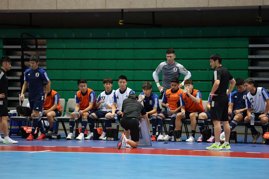 チャイニーズ・タイペイ戦へ前日練習【写真：Futsal X / 河合 拓】