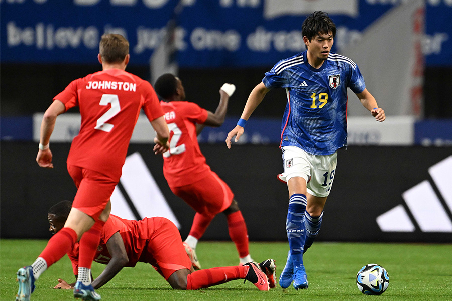 カナダ代表は前半で3失点【写真：徳原隆元】