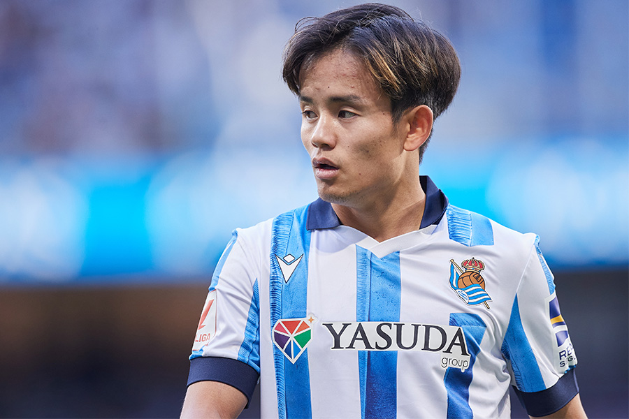 後半途中から出場した久保建英【写真:Getty Images】