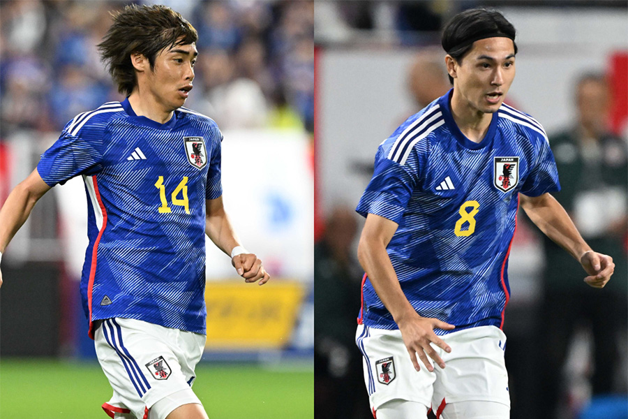 伊東純也と南野拓実のやり取りに注目【写真:徳原隆元】
