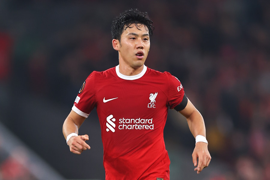 リバプールの遠藤航【写真：Getty Images】