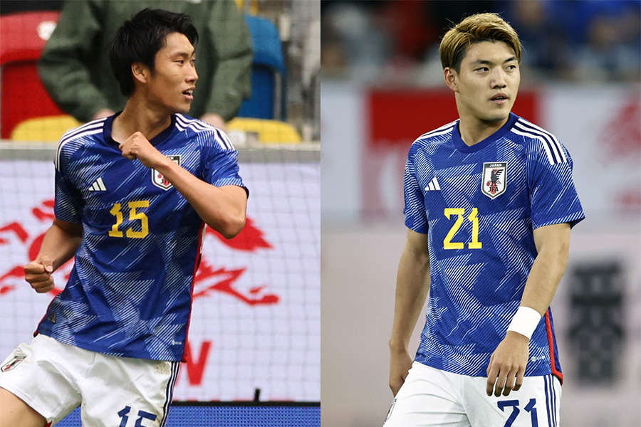 明神氏が鎌田大地と堂安律に期待【写真:ロイター & Getty Images】