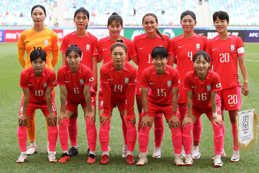 予選敗退となった韓国女子代表【写真：Getty Images】