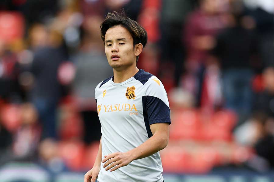 久保建英と少年ファンとのやり取りが話題【写真：Getty Images】