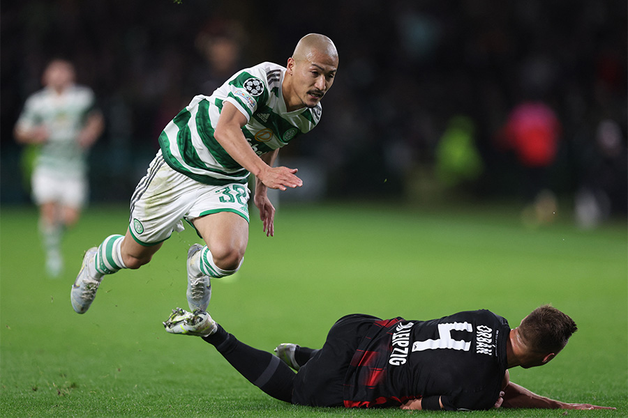 セルティックでプレーする前田大然【写真:ロイター】