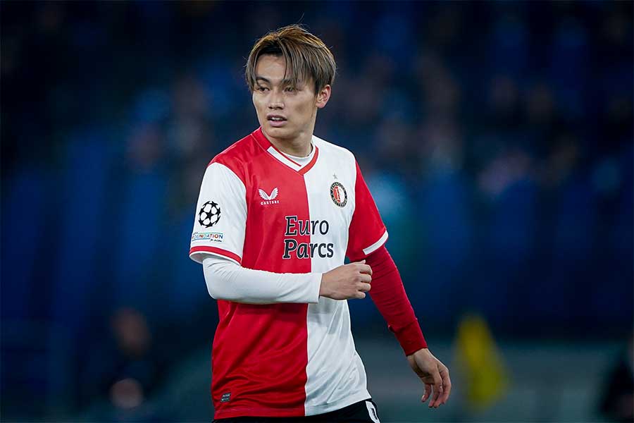 フェイエノールトでプレーする上田綺世【写真：Getty Images】