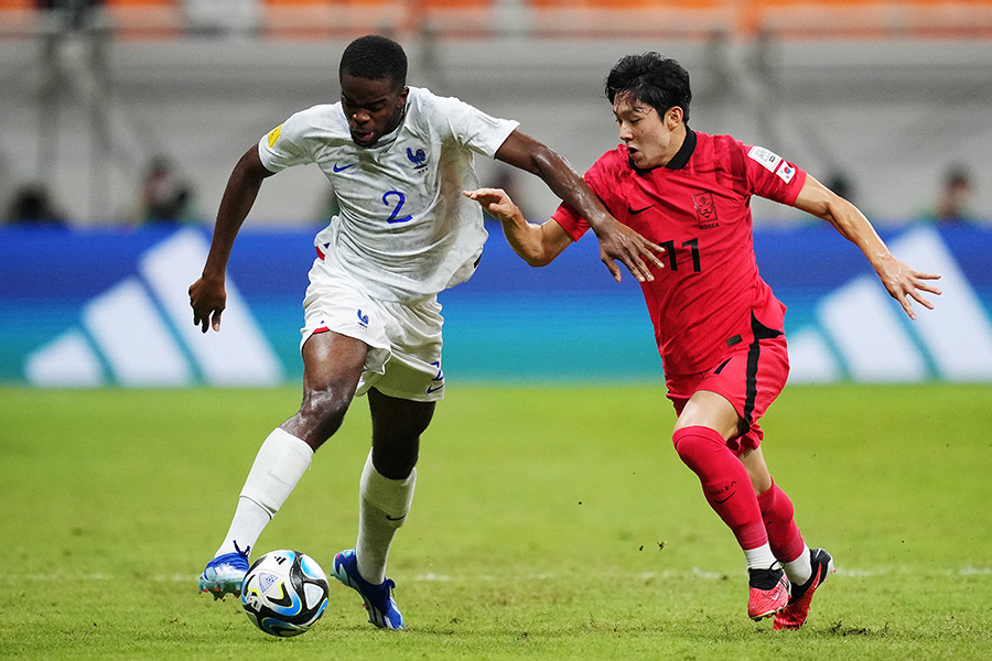 U-17韓国代表は0-1でフランス代表に敗れた【写真：Getty Images】