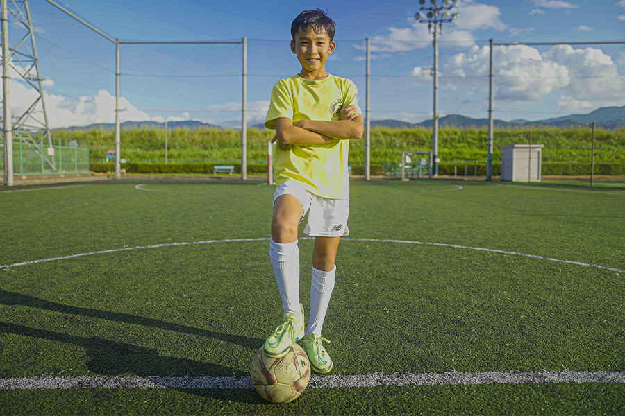 山梨県在住の小学3年生・相原理人くん【写真：パウロ吉田】