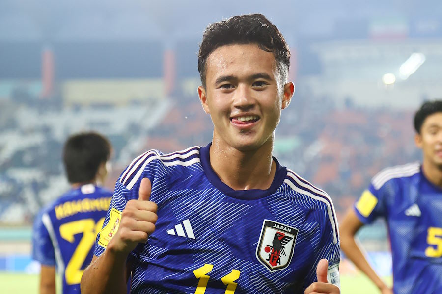 3戦連続ゴールを決めた高岡伶颯【写真:Getty Images】