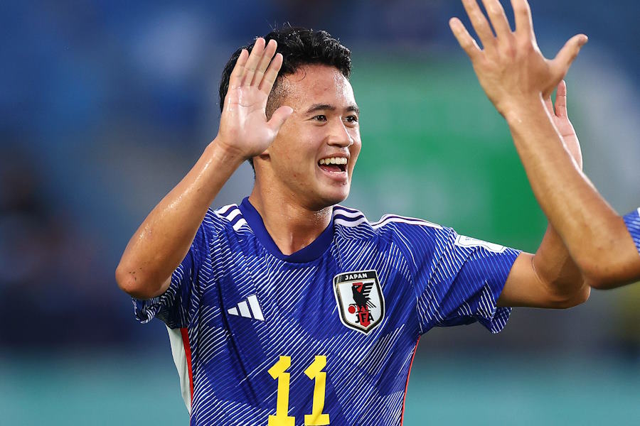 3戦連続ゴールを決めた高岡伶颯【写真：Getty Images】