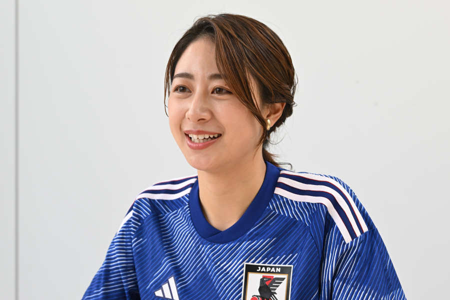 林美沙希アナウンサーはW杯コスタリカ戦の進行役に気合十分【写真：徳原隆元】