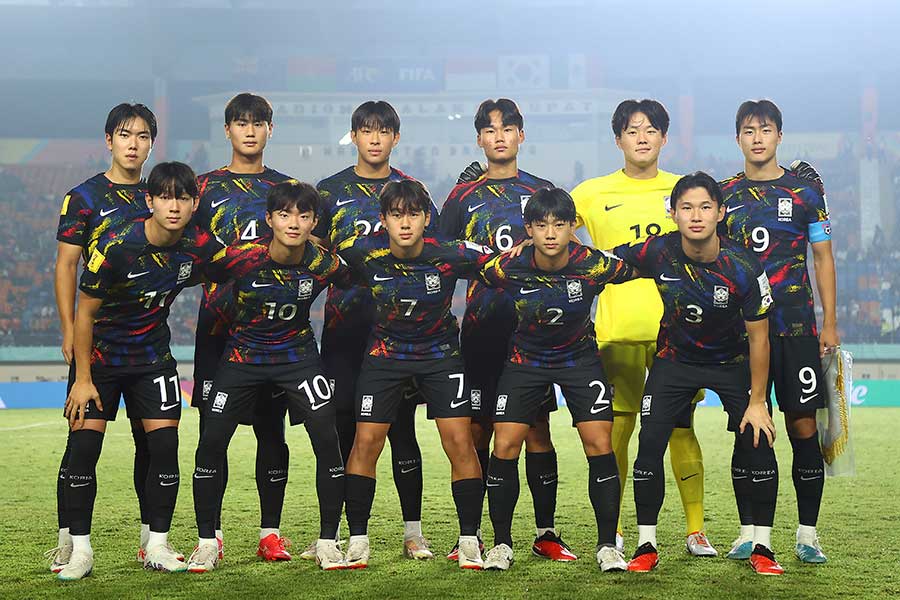 U-17W杯敗退の韓国代表【写真：Getty Images】