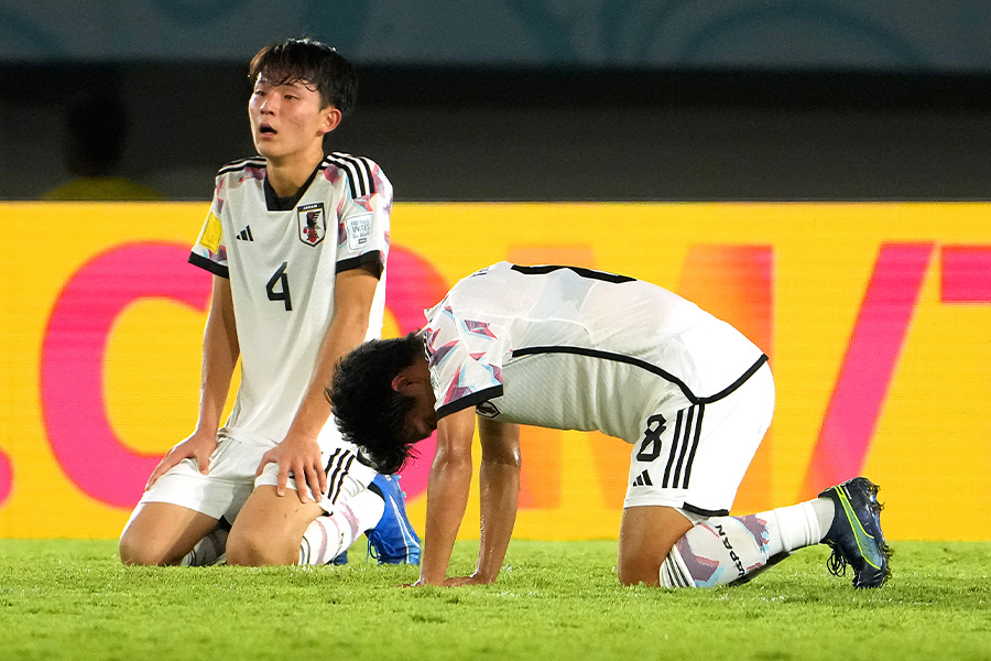 U-17日本代表はスペイン相手に奮闘【写真：Getty Images】