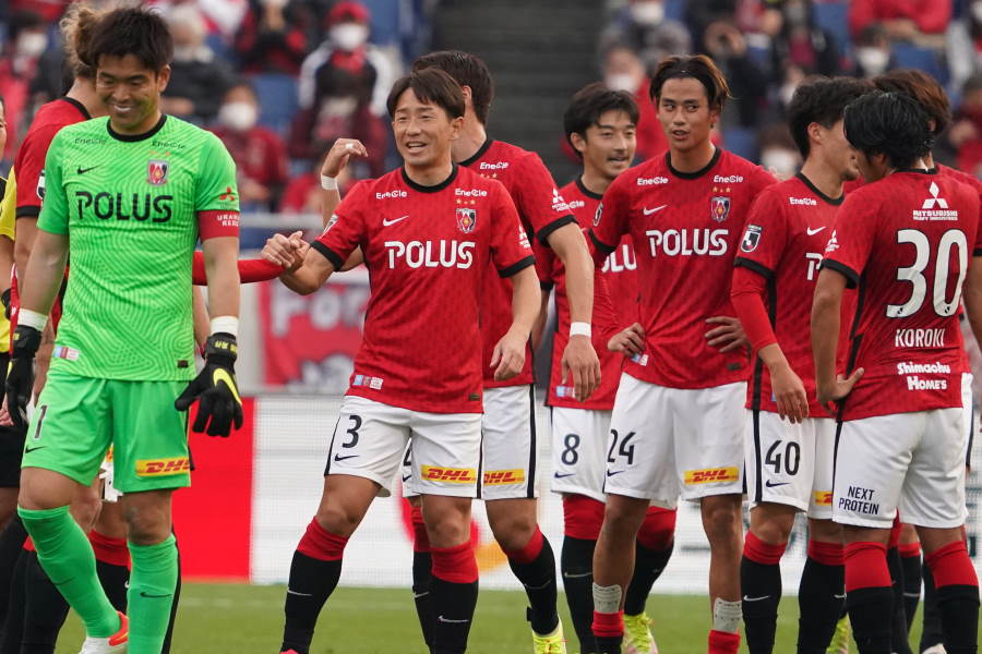 2-1の勝利を収めた浦和レッズ【写真：Getty Images】