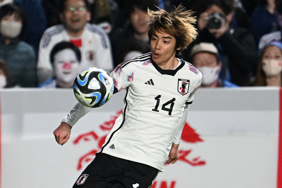 4アシストを記録した日本代表の伊東純也【写真：徳原隆元】