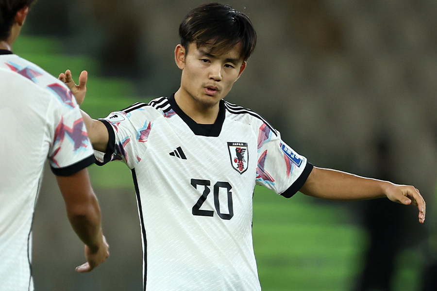 シリア戦で1ゴール1アシストの久保建英【写真:Getty Images】