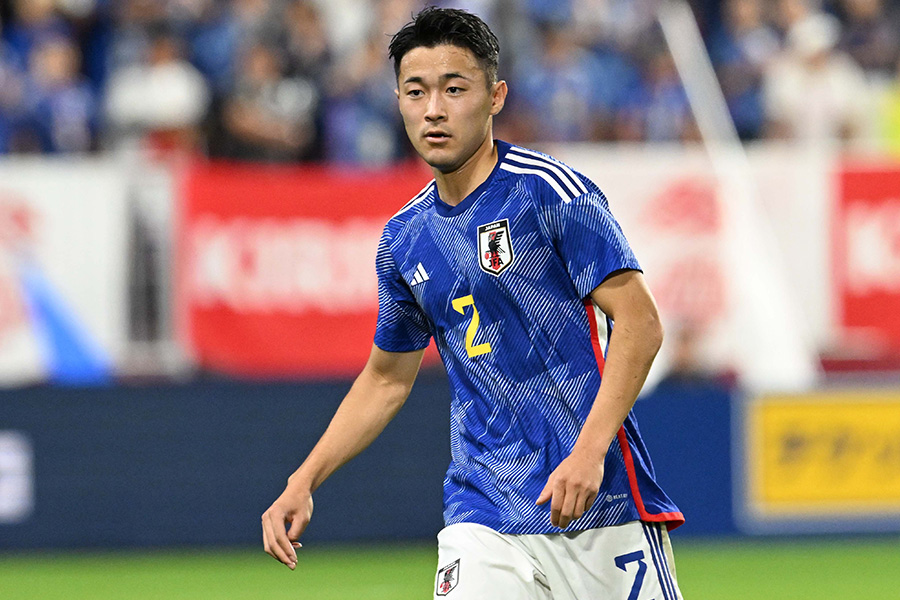 菅原由勢が上田綺世にまさかのリクエスト【写真：徳原隆元】