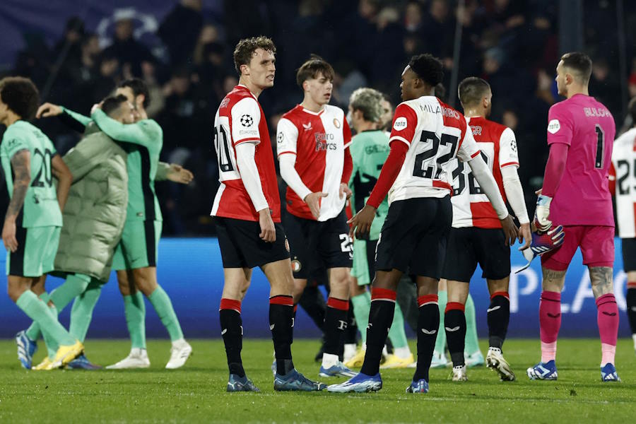 アトレティコに1-3で敗れたフェイエノールト【写真：ロイター】