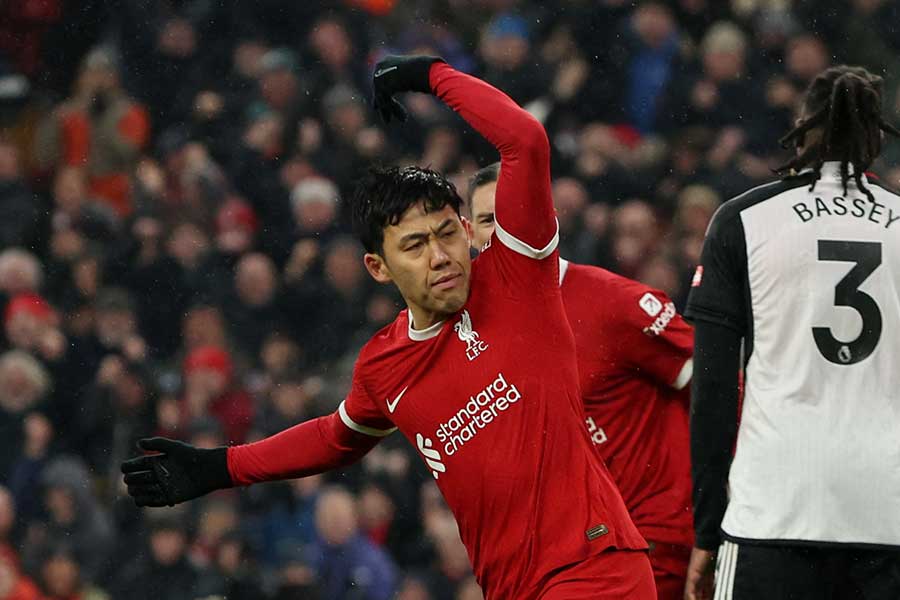 リバプールの遠藤航【写真：ロイター】