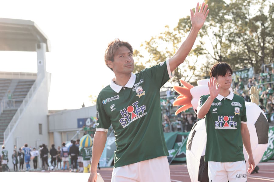 今季限りで引退の田中順也【写真：(C) Kaz PhotographyFC GIFU】