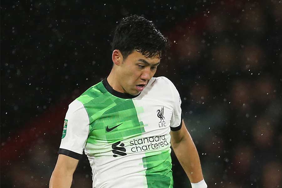 リバプールの遠藤航【写真：Getty Images】