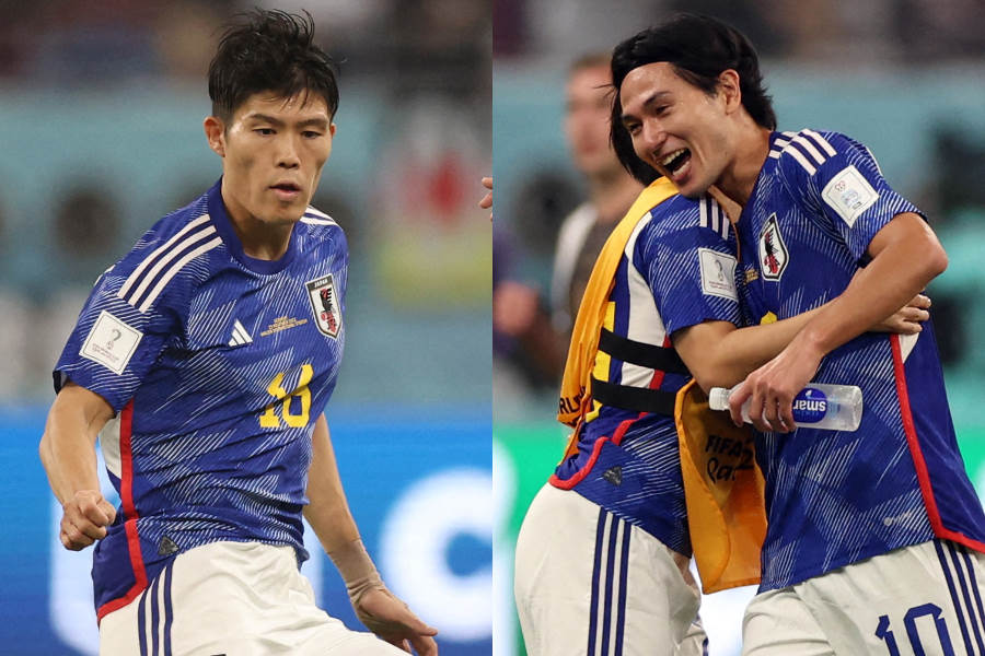 日本代表DF冨安健洋とMF南野拓実【写真：ロイター】