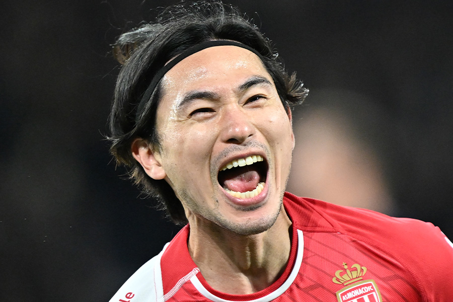 モナコでプレーする南野拓実【写真：Getty Images】