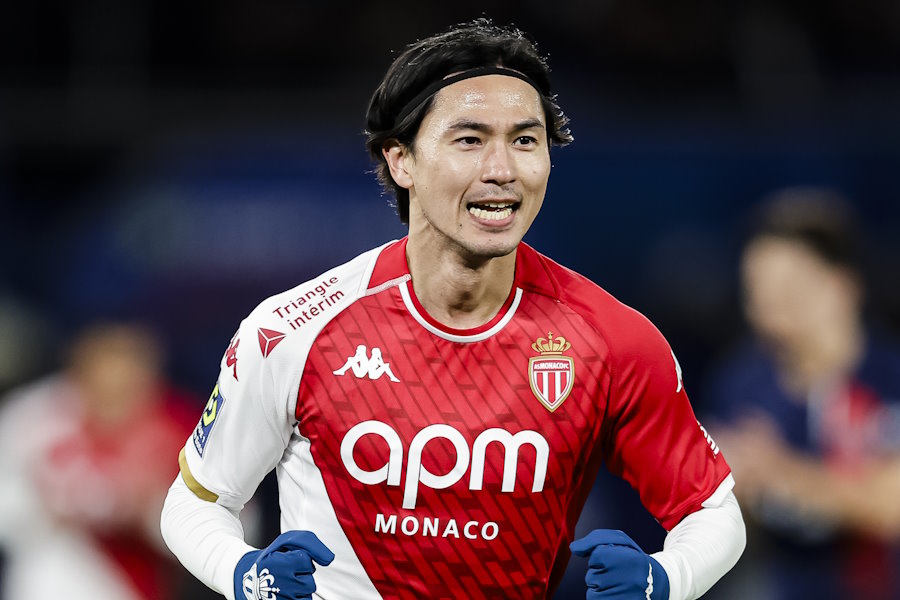 モナコでプレーする南野拓実【写真：Getty Images】