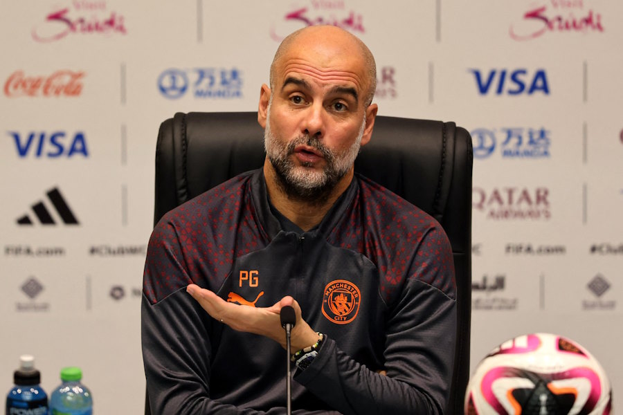 マンCのジョゼップ・グアルディオラ監督【写真:ロイター】