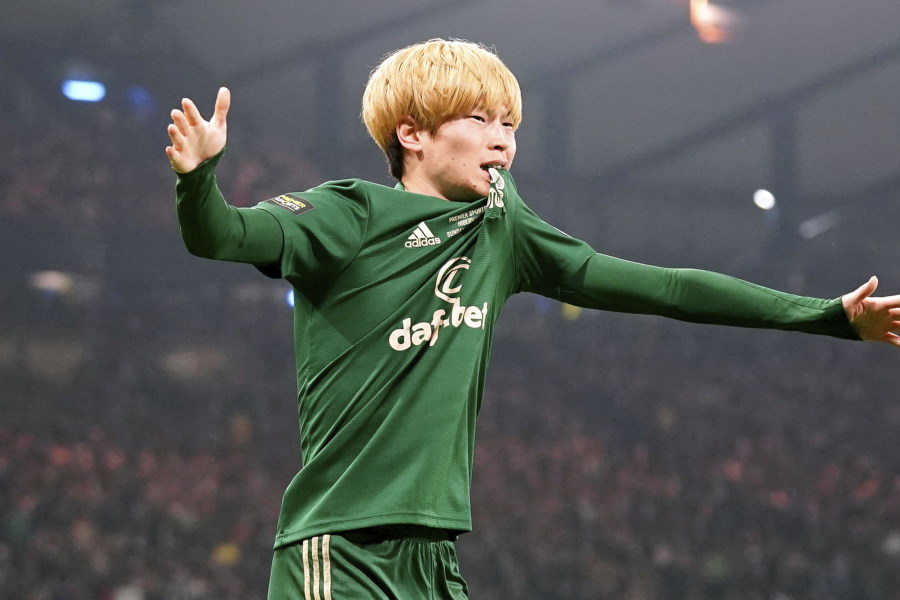 セルティックの日本代表FW古橋亨梧【写真:AP】