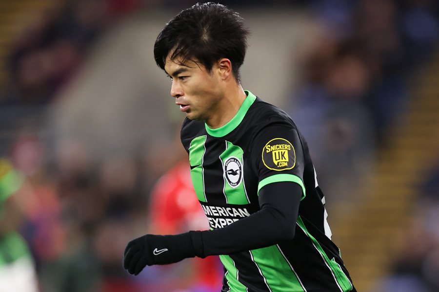 三笘薫がクリスタル・パレス戦で負傷交代【写真：Getty Images】