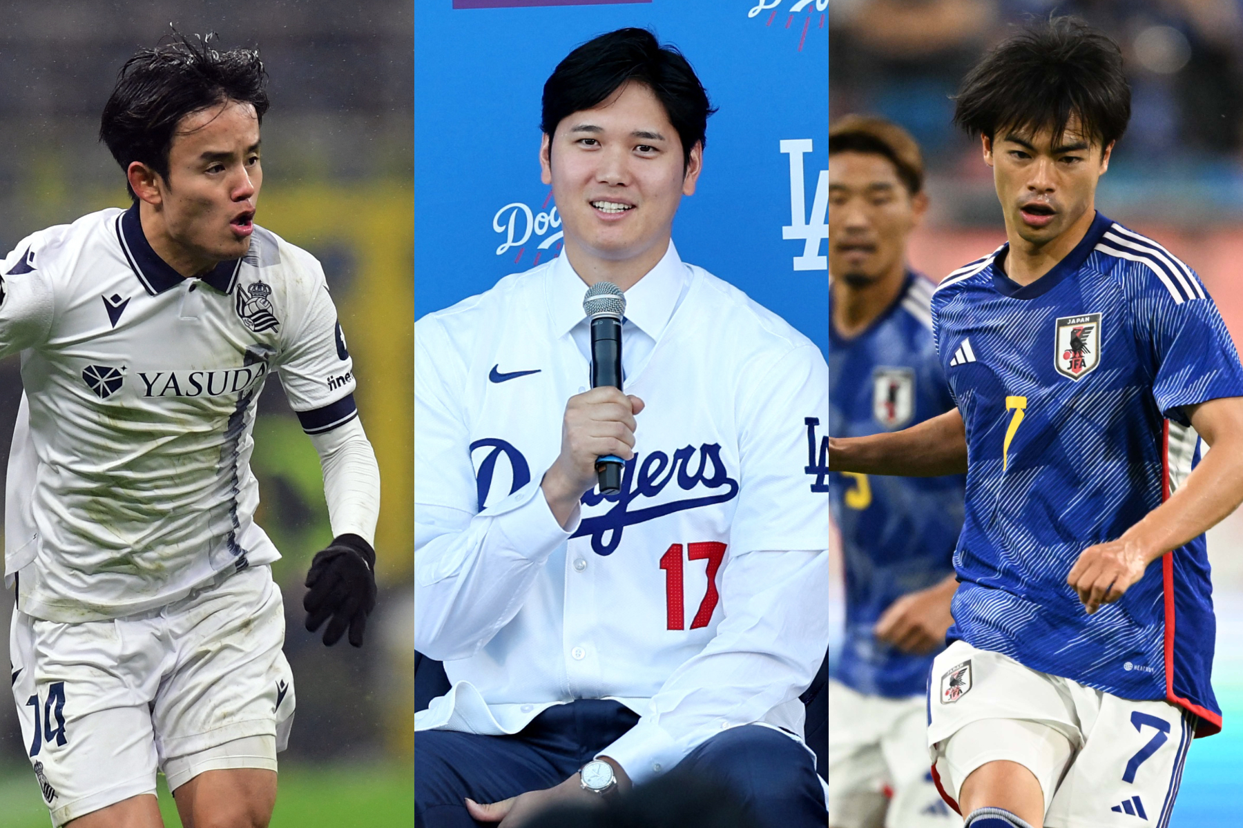海外で活躍する日本人選手たち【写真：ロイター & 徳原隆元】