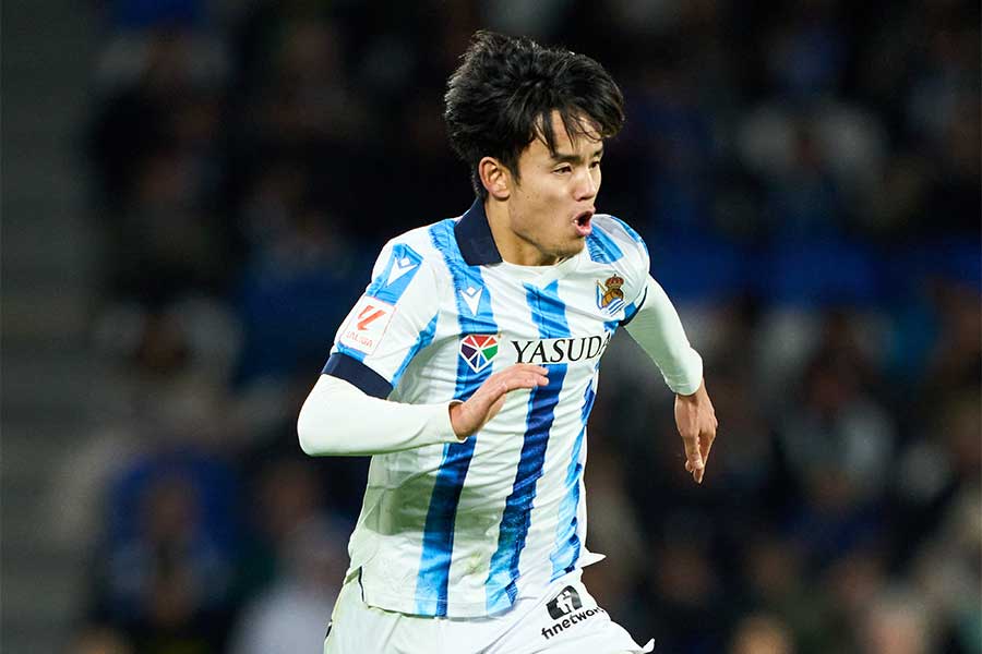 レアル・ソシエダでプレーする久保建英【写真：Getty Images】