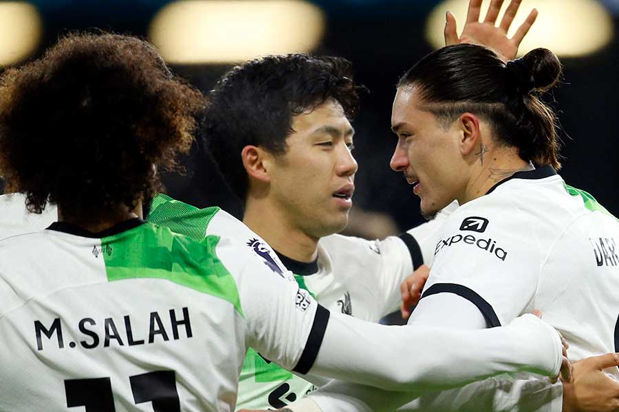 遠藤航のパフォーマンスを海外高評価【写真:ロイター】