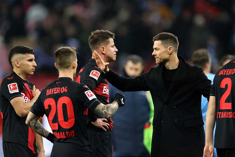 25試合負けなしのシャビ・アロンソ監督率いるレバークーゼン【写真：ロイター】