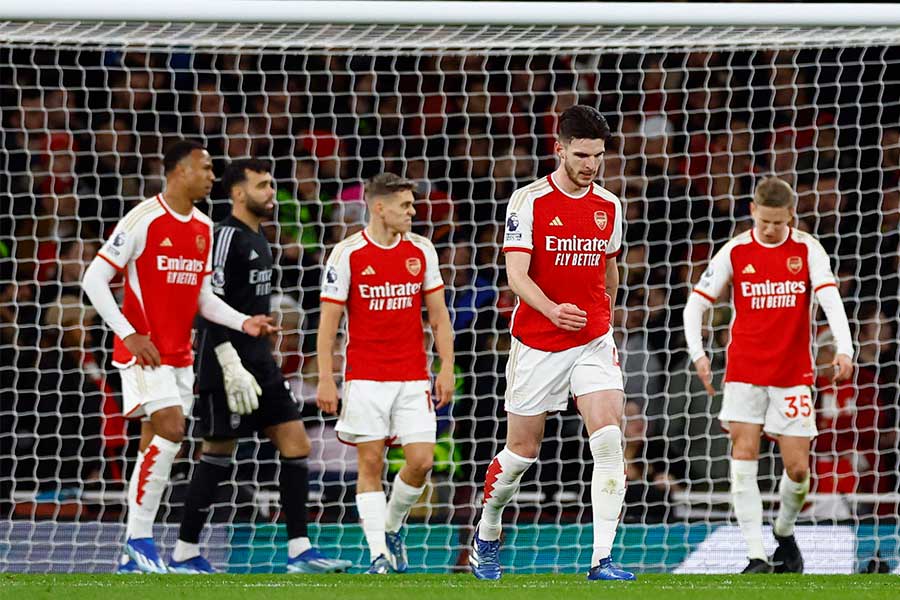 ウェストハムに敗れたアーセナル【写真：ロイター】