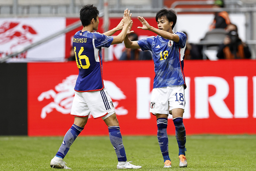 三笘薫と冨安健洋の日本人対決は実現なるか【写真：Getty Images】