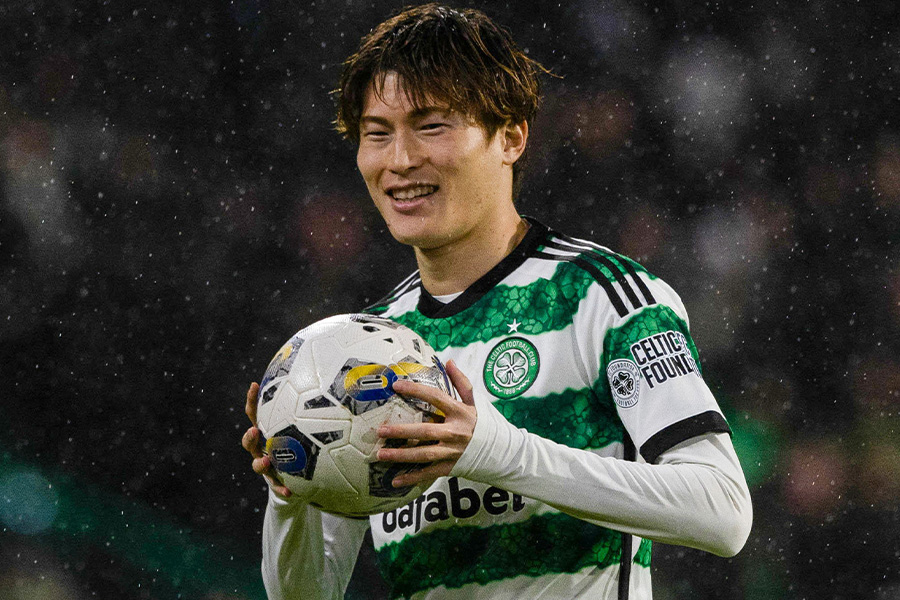 古橋亨梧がレンジャーズ戦で追加点を奪取【写真：Getty Images】