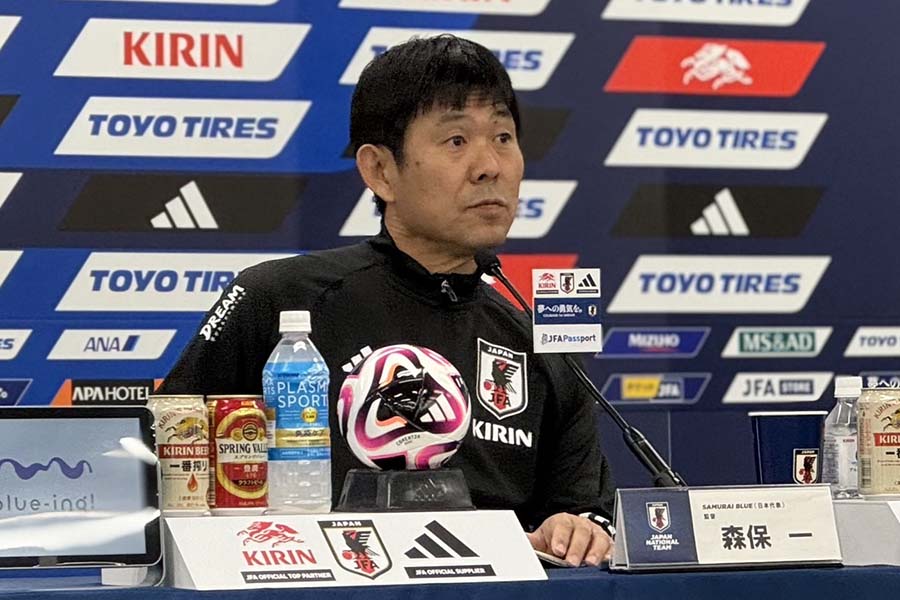 森保監督【写真：FOOTBALL ZONE】