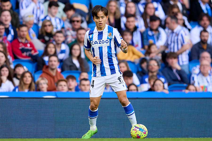 久保建英の“ヒールパス”に反響【写真：Getty Images】