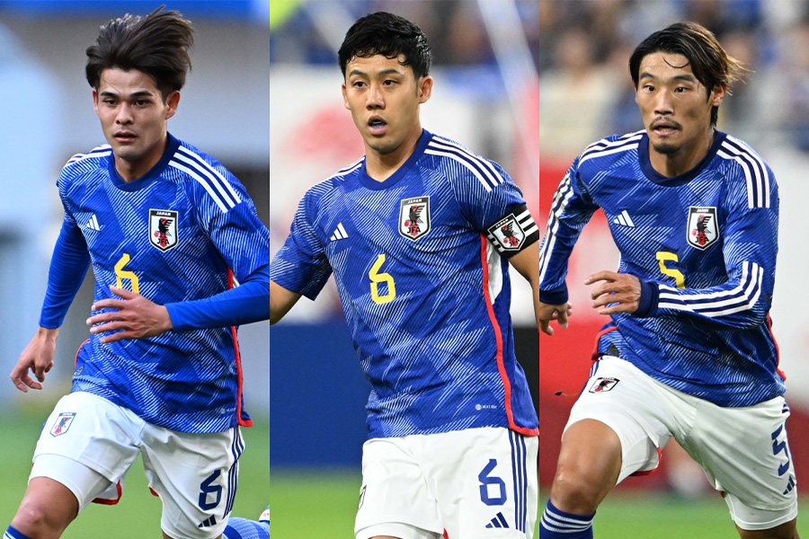アジアカップに選ばれたボランチの3選手【写真：徳原隆元】