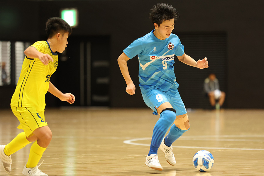 三輪凱輝（9番）が決勝ゴールで翼SCレインボー垂井が初優勝【写真：Futsal X / 河合 拓】