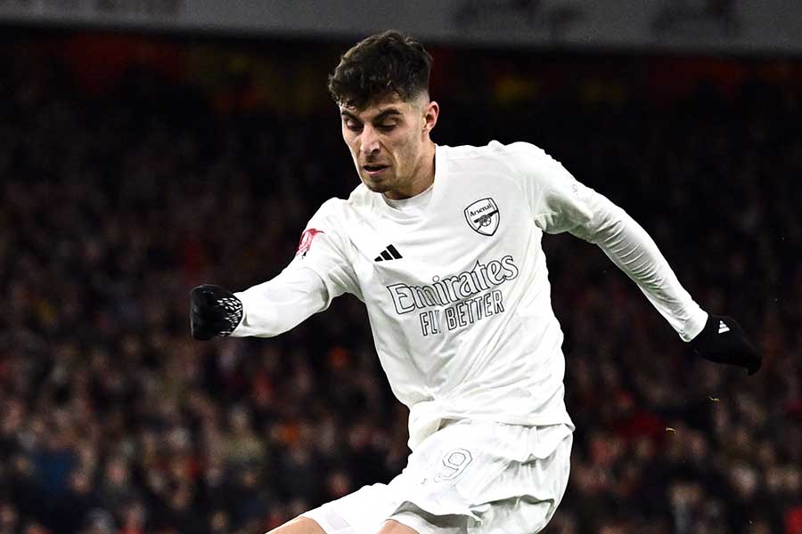 本職ではないCF起用でファンから批判を浴びたカイ・ハフェルツ【写真：ロイター】