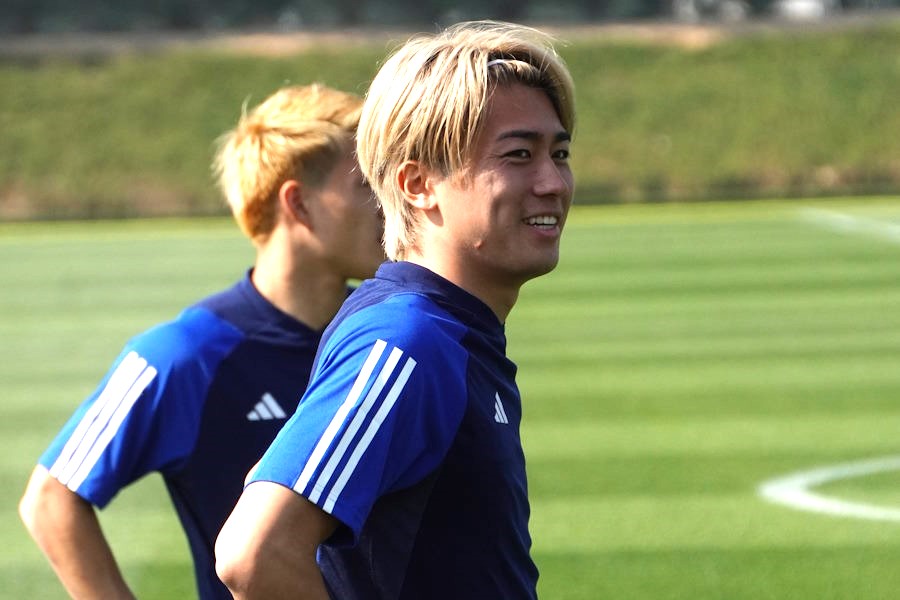 日本代表の中村敬斗【写真：FOOTBALL ZONE編集部】